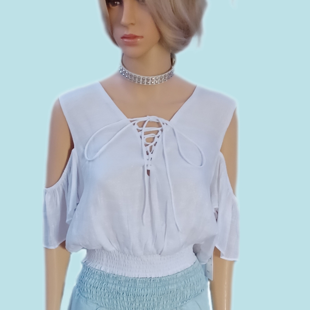 Guess XL cold shoulder crop top